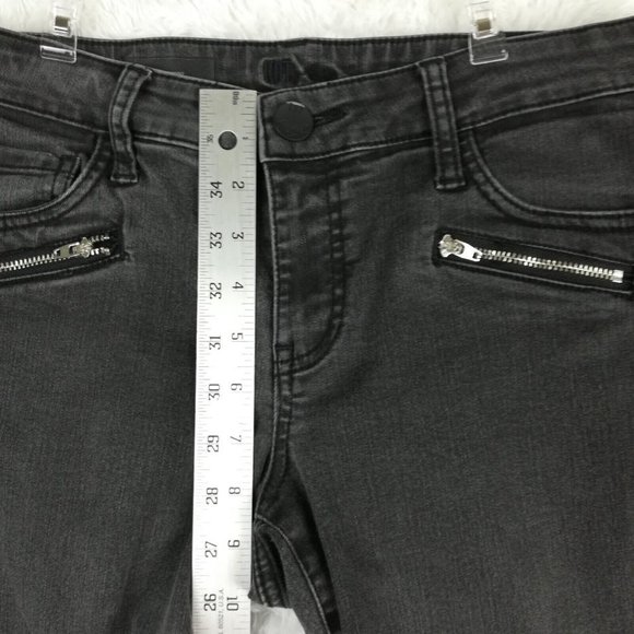Kut from the Kloth Womens Jeans Skinny Mia Toothpick Denim‎ Black Wash Zipper 6 - Picture 4 of 13